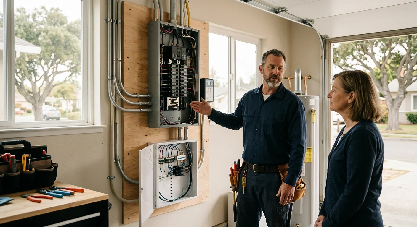 Finished Electrician system setup by San Leandro Electrician Pros