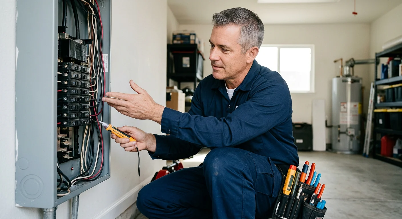 Written house rewiring estimate with panel and circuit details in San Leandro